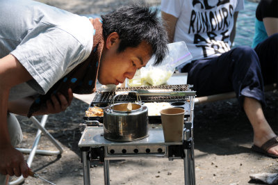 BBQの様子