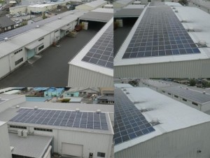 千葉県某工場　500kW太陽光発電システム設置