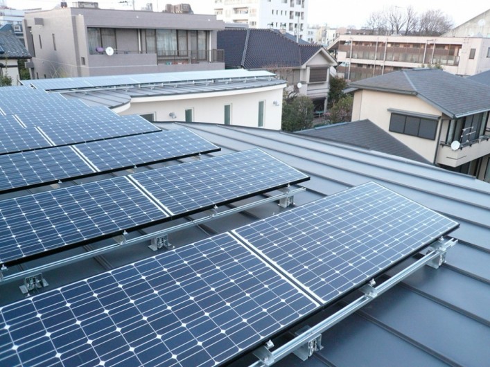 太陽光発電システム完成